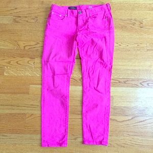 Hot Pink JCrew Toothpink Jeans